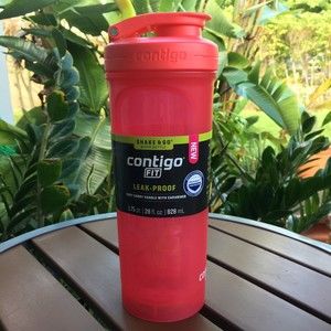 Contigo Fit Leak Proof Bottle with Lid Shake & Go Antimicrobial BPA Free Red